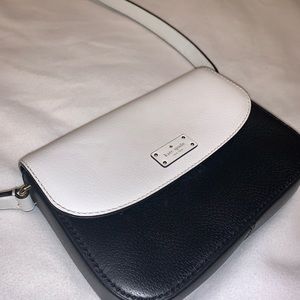 Kate Spade black and off white shoulder bag